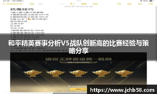和平精英赛事分析V5战队创新高的比赛经验与策略分享